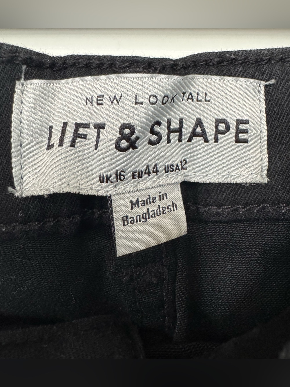 New Look Black Jenna lift and shape Skinny Jeans tag women’s 16 tall NEW - Picture 4 of 6